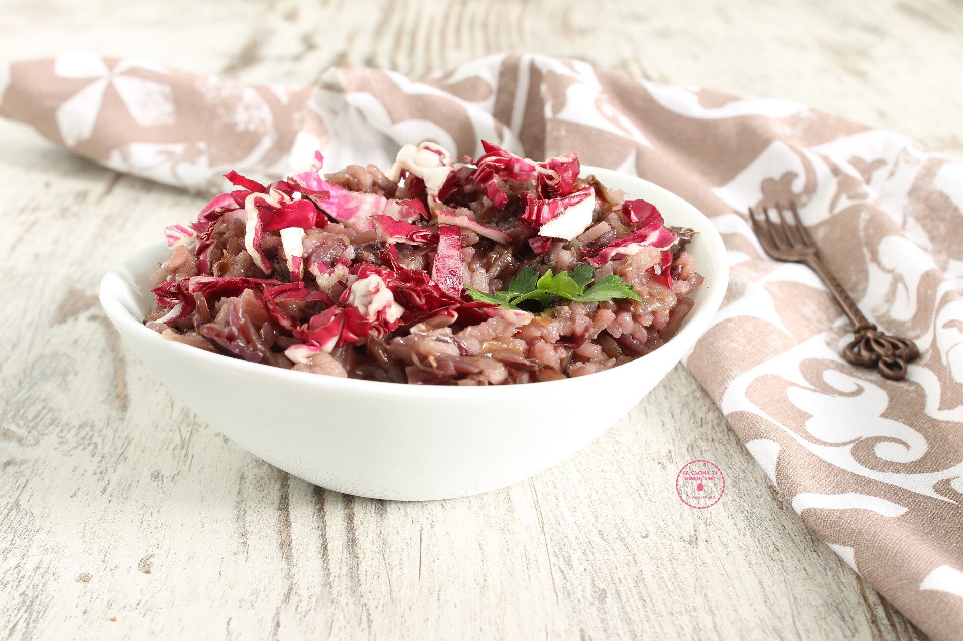 Fat-Free Radicchio Risotto