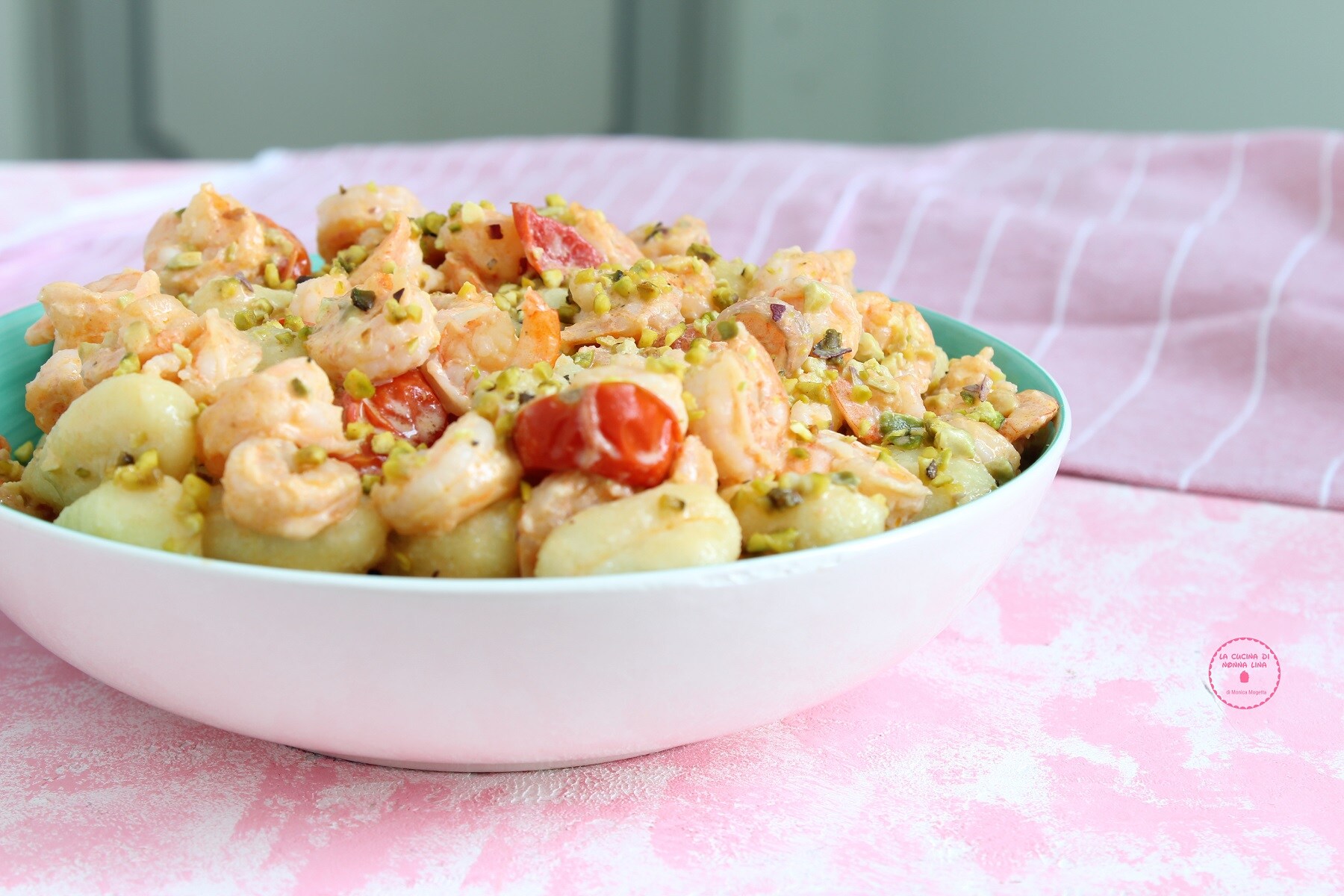 Shrimp and Pistachio Gnocchi