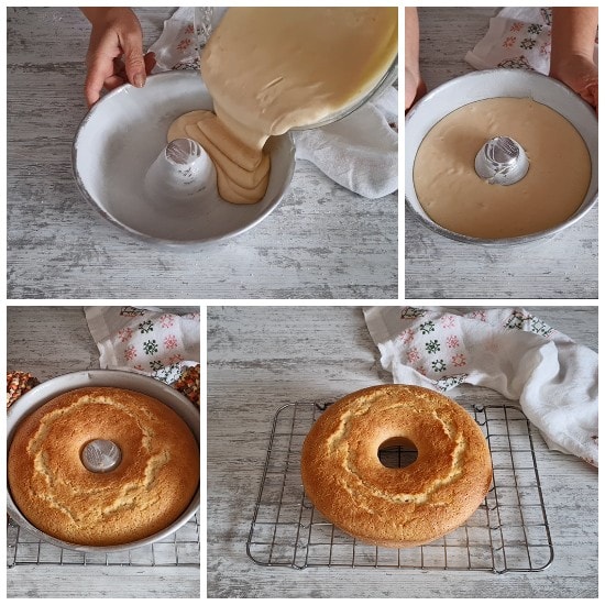 bunt pan with 22 cm diameter greased and floured