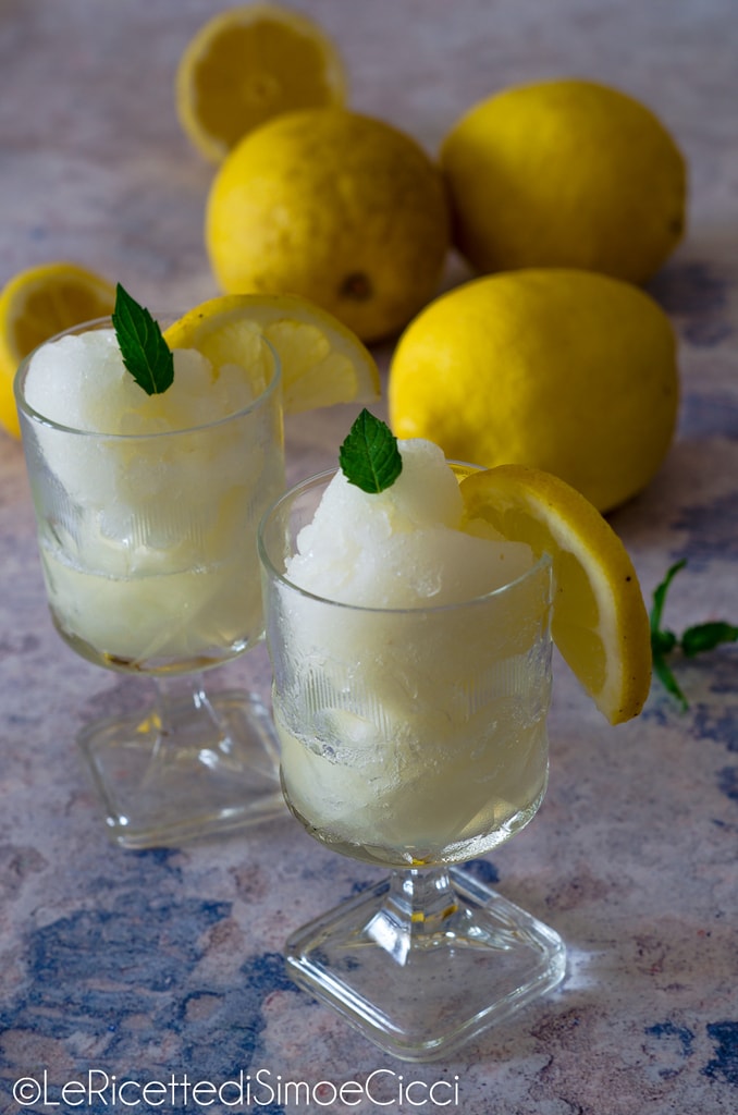 Lemon Granita without an Ice Cream Maker