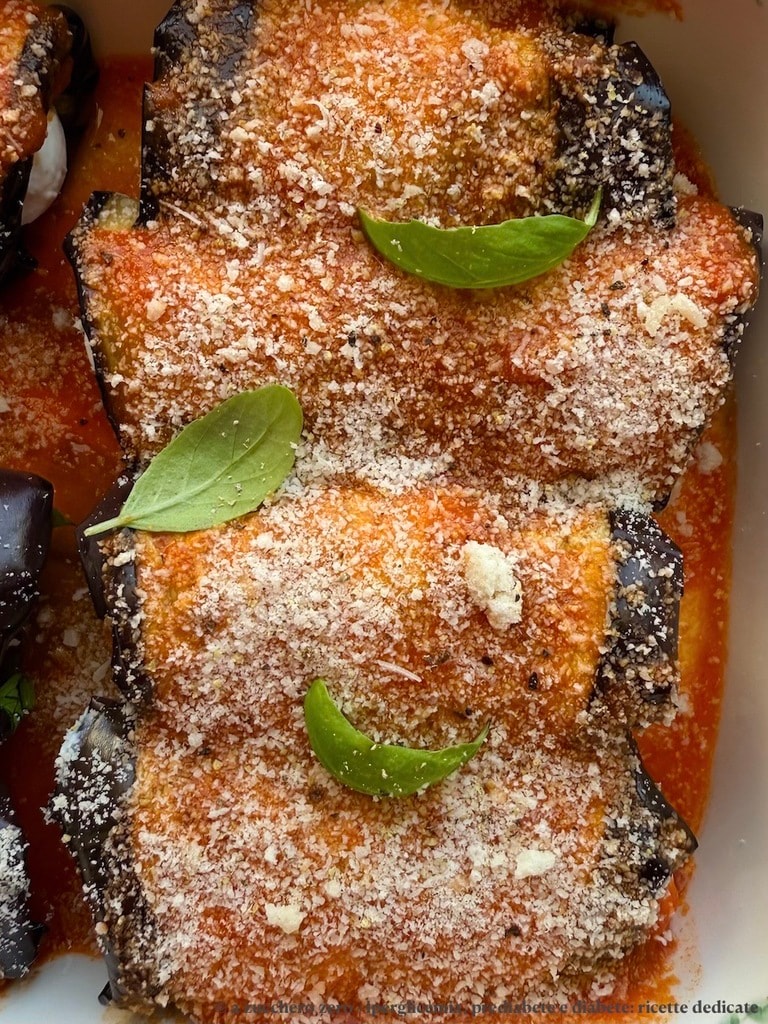 Light Eggplant and Ricotta Rolls
