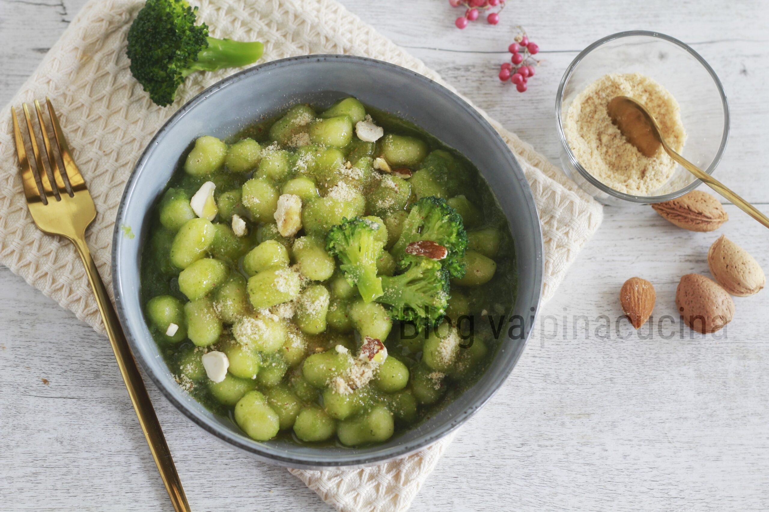 Broccoli and Almond Cream Gnocchetti