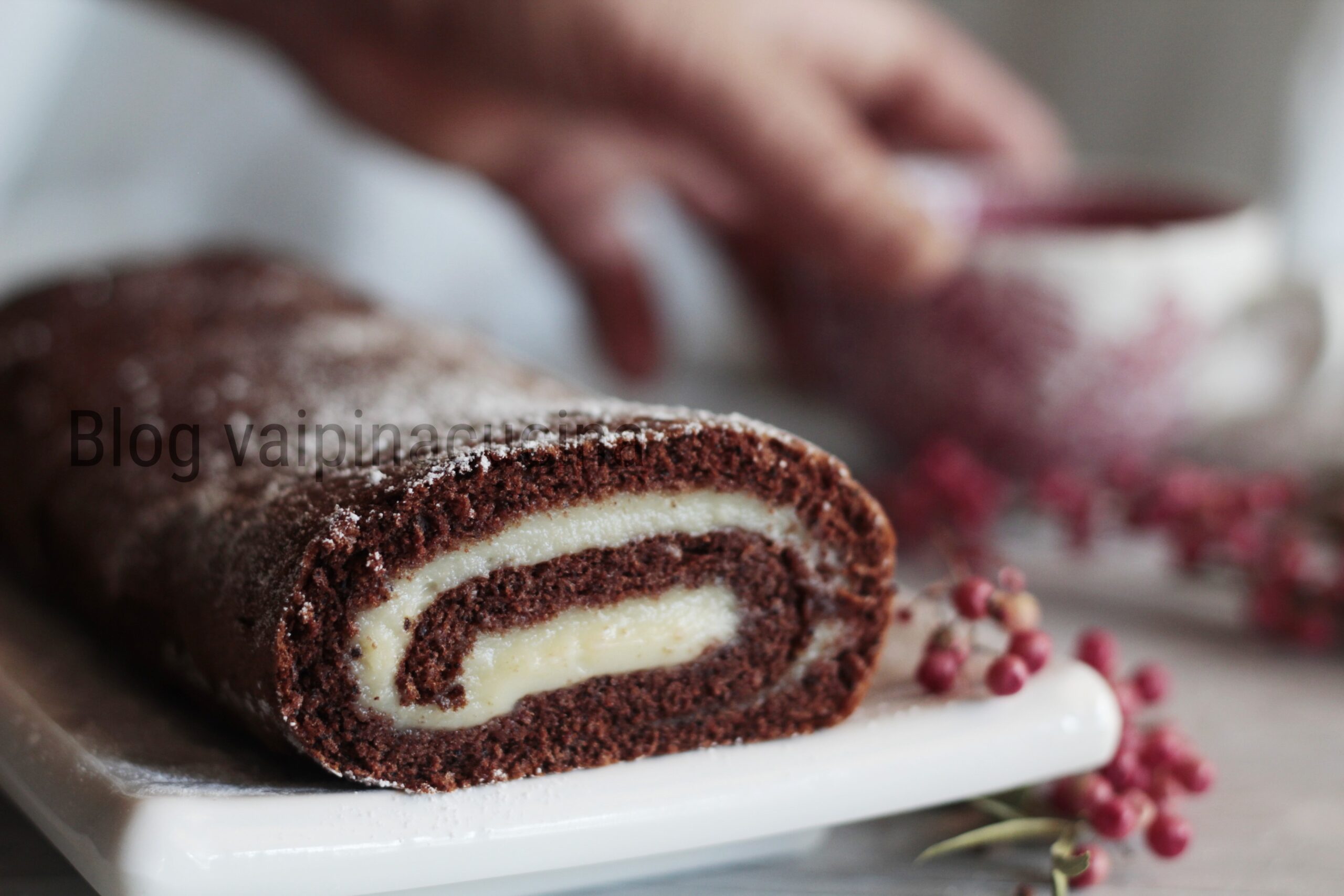Chocolate and Cream Roll