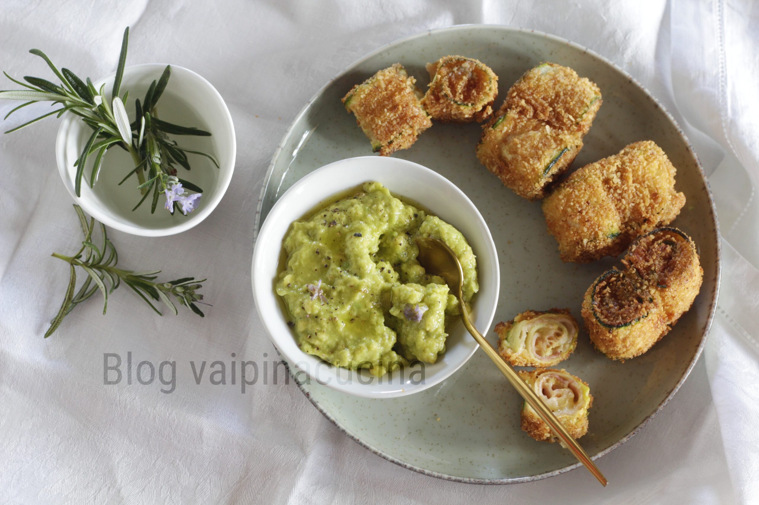 Zucchini and Ham Rolls