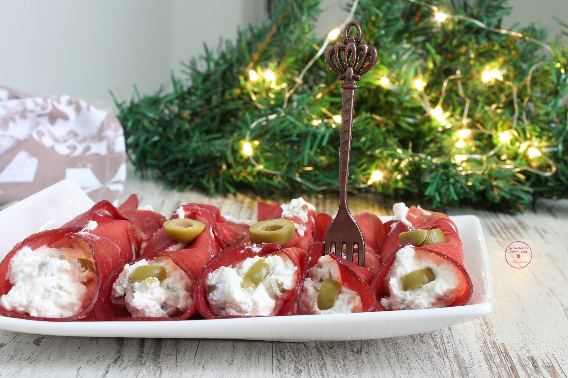 Bresaola and Ricotta Rolls