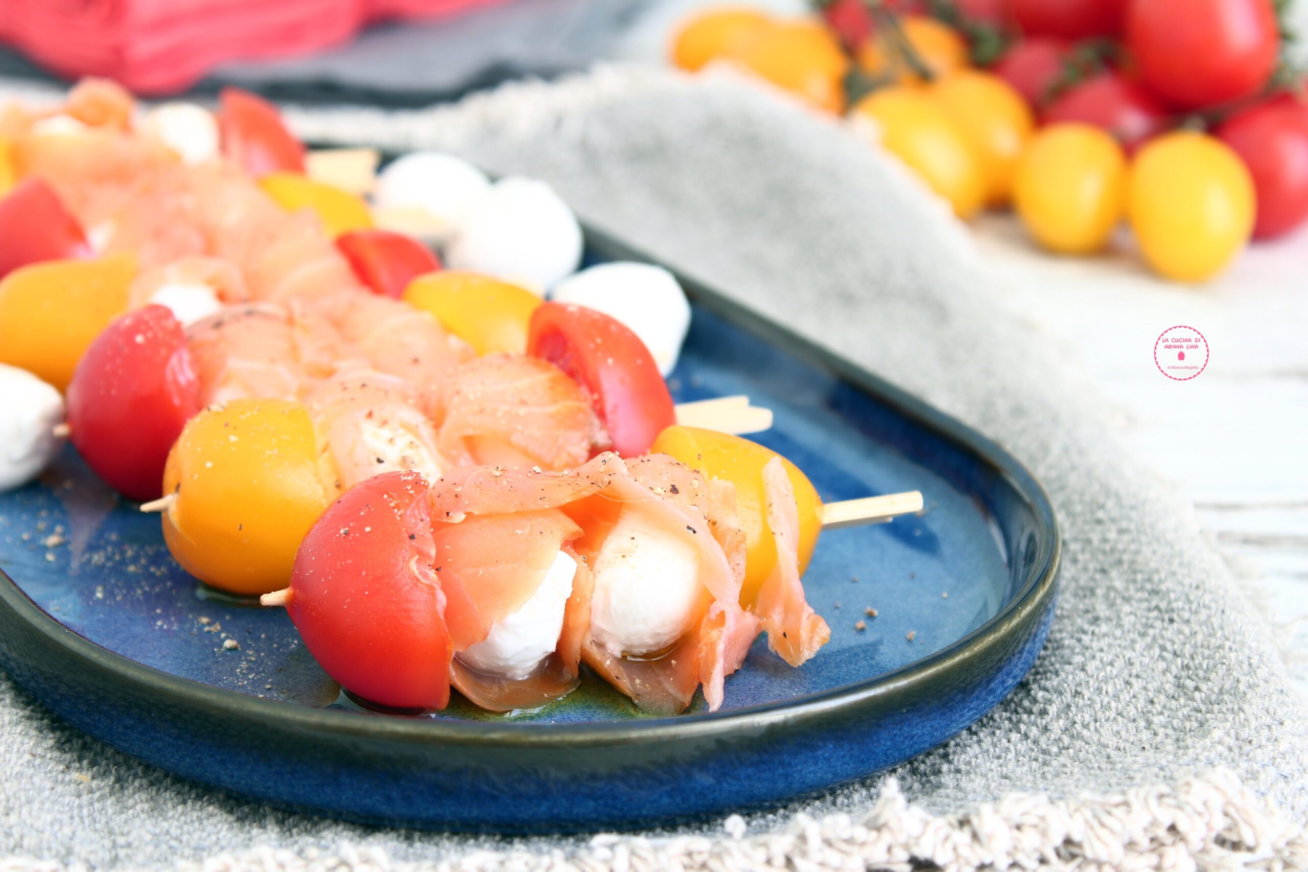 Smoked Salmon Skewers, Perfect for Appetizers