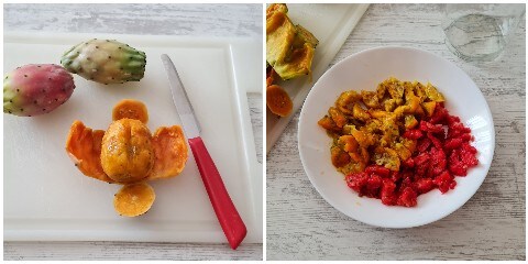 peeled prickly pears