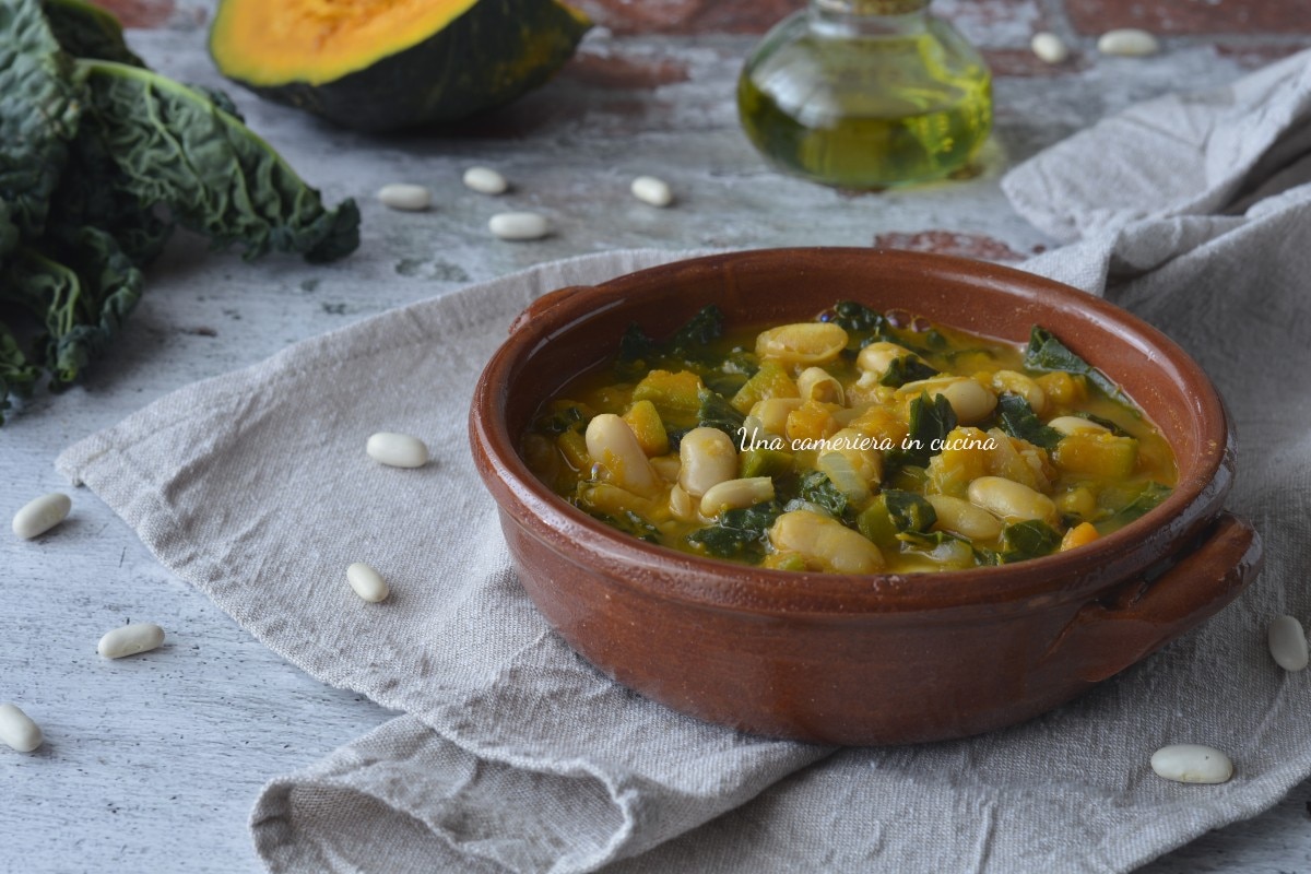 Pumpkin, Kale, and Bean Soup