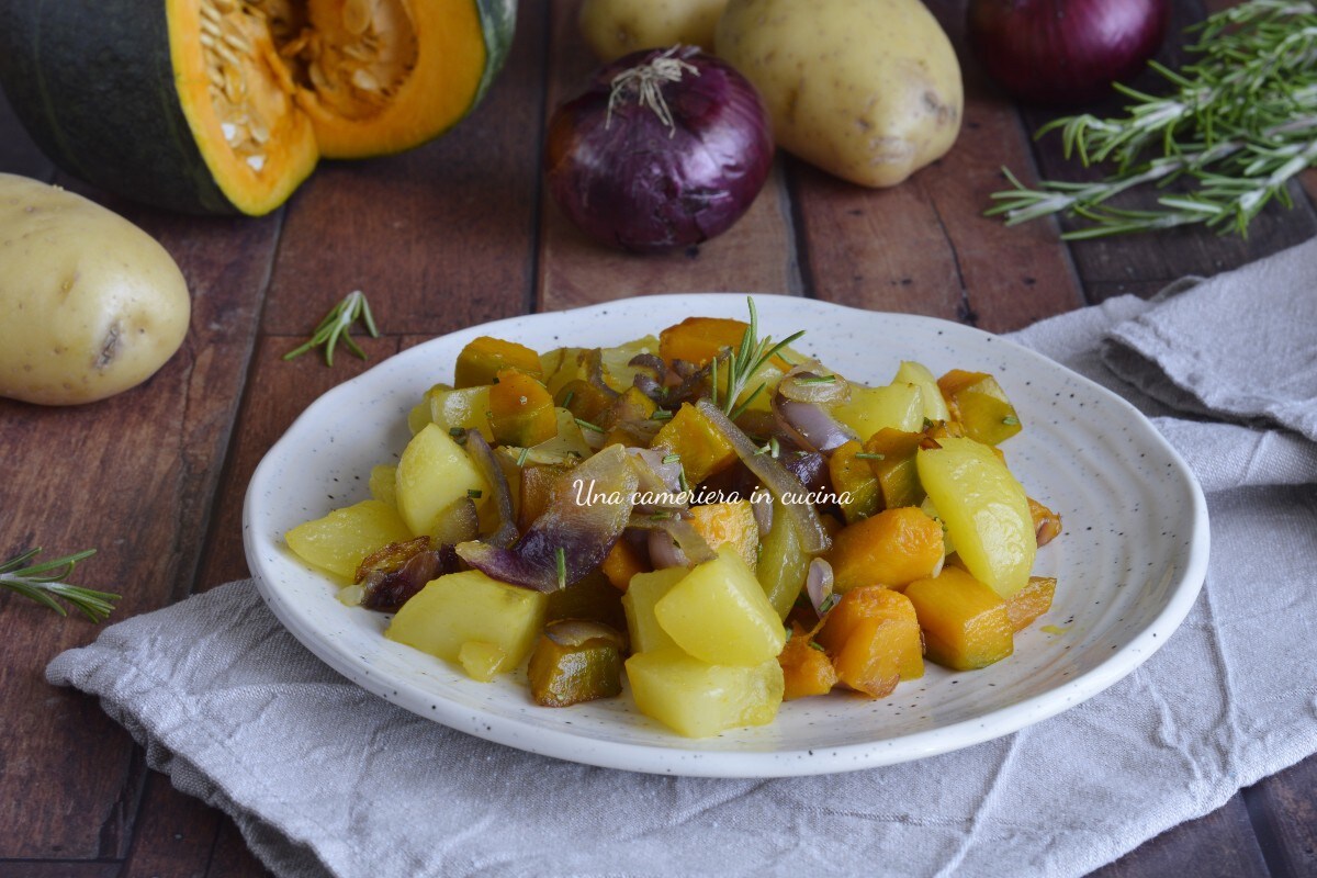 Pumpkin with Potatoes and Onion