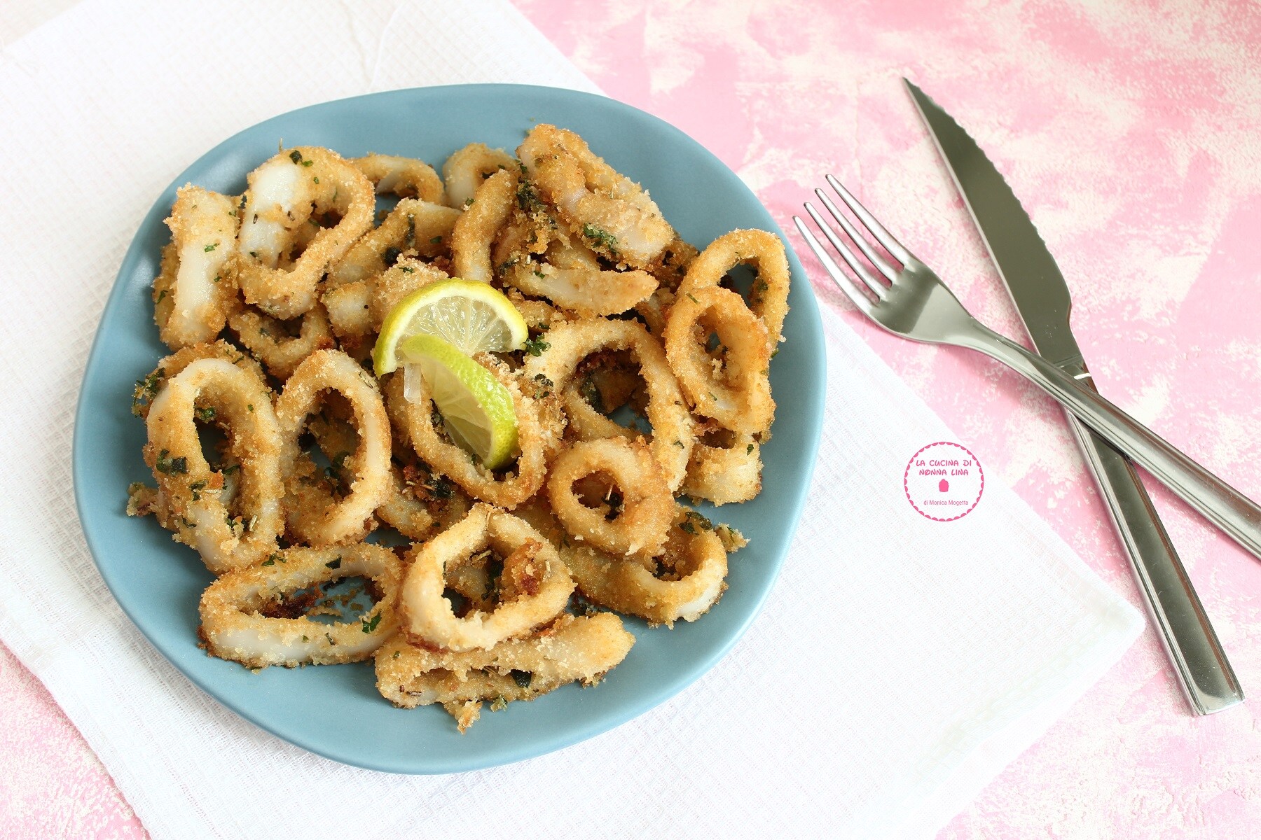 Baked Gratinated Squid Rings