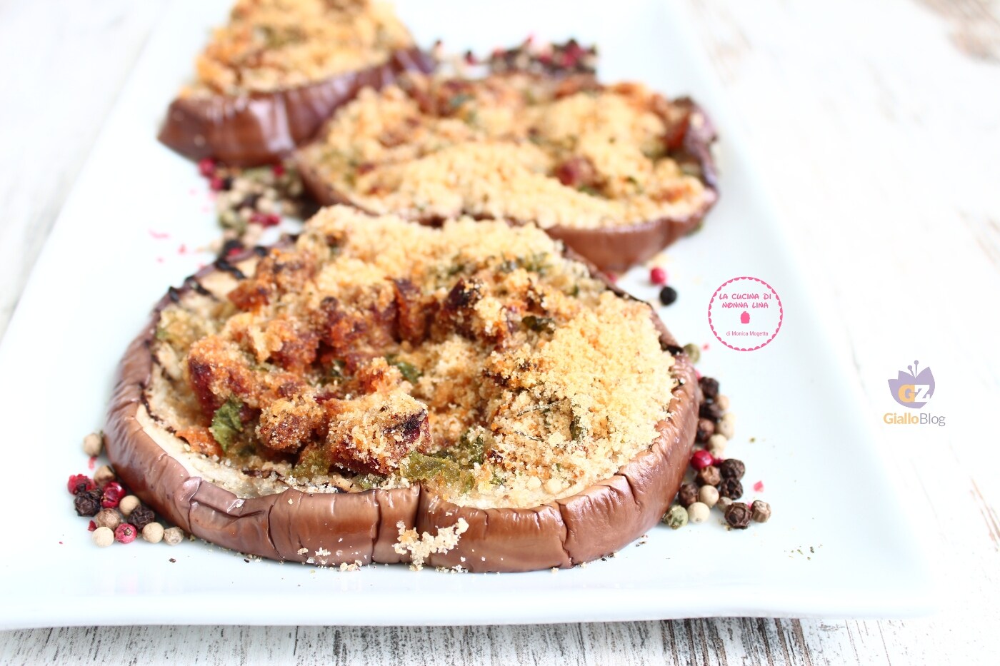 Gratin Eggplant Pizzettes
