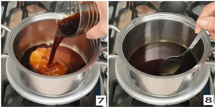 preparation of honey and liqueur syrup