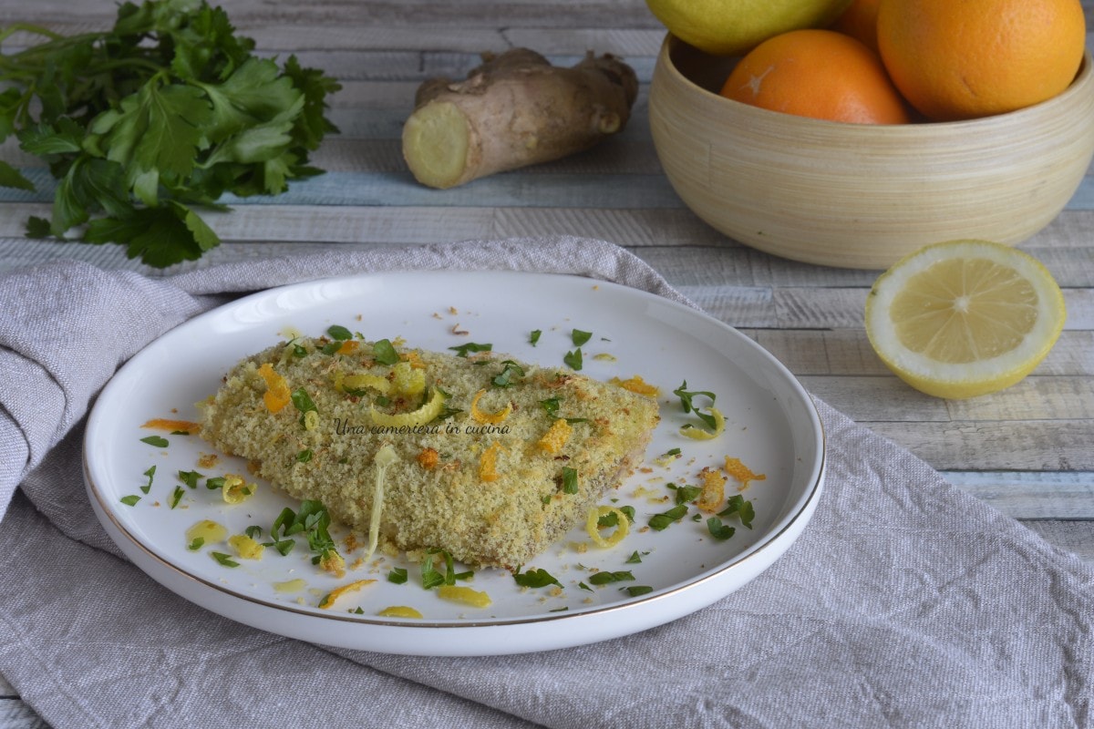 Swordfish Gratin with Citrus and Ginger