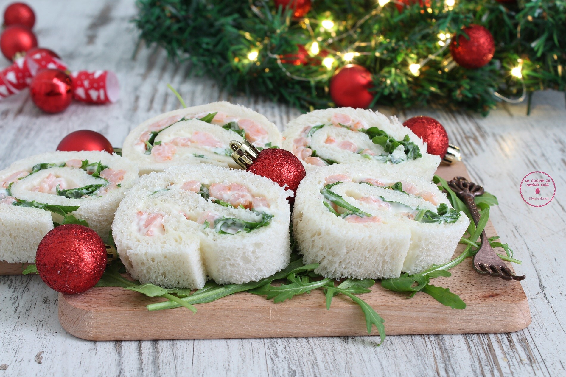 No-Cook Shrimp Pinwheels