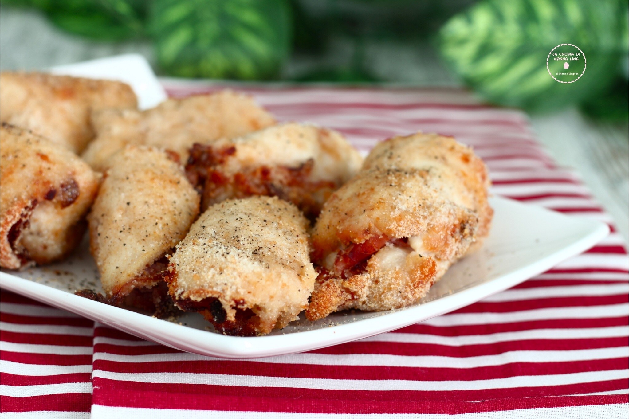 Air Fryer Stuffed Chicken Rolls