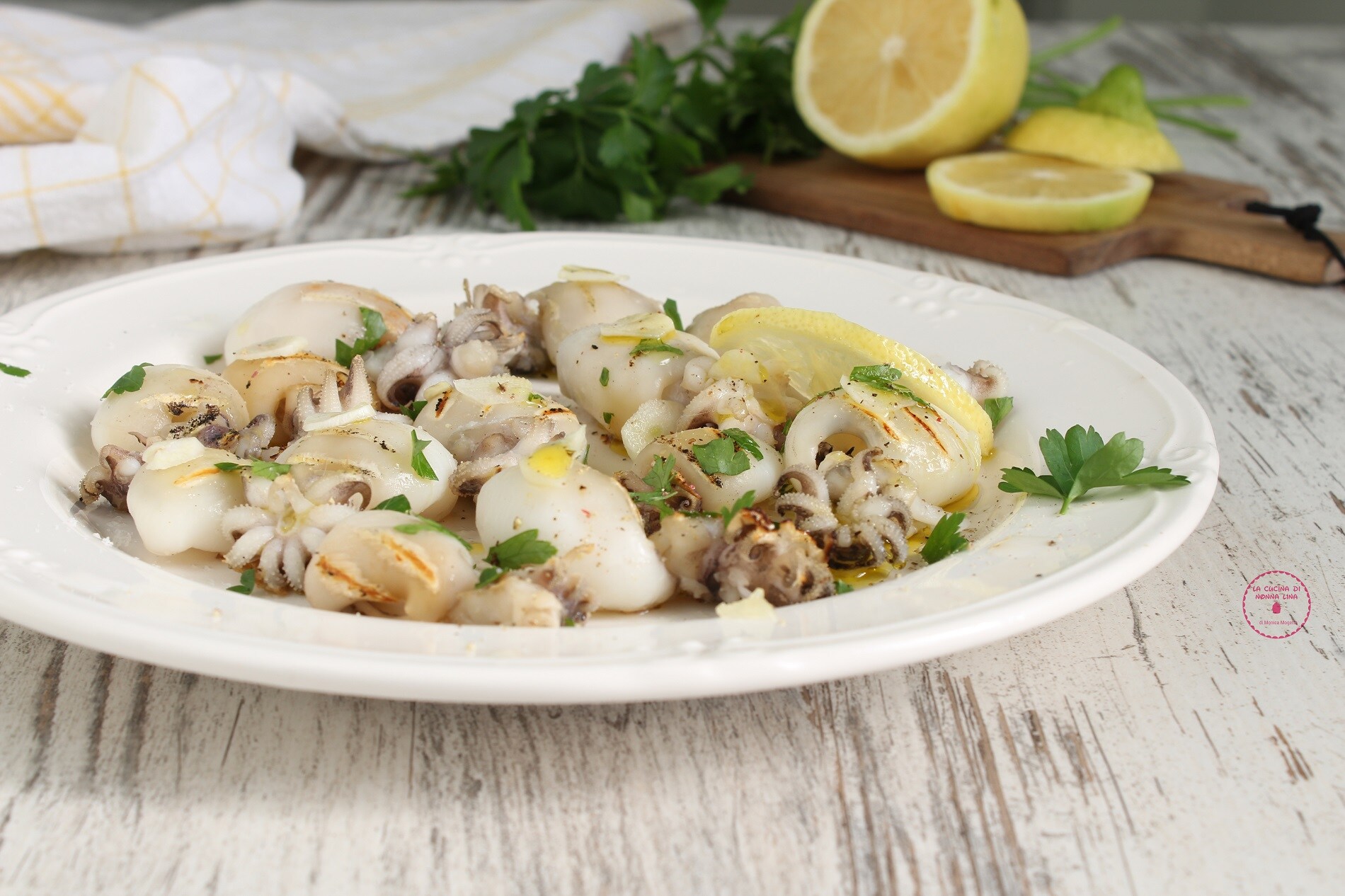 Grilled Cuttlefish with Lemon
