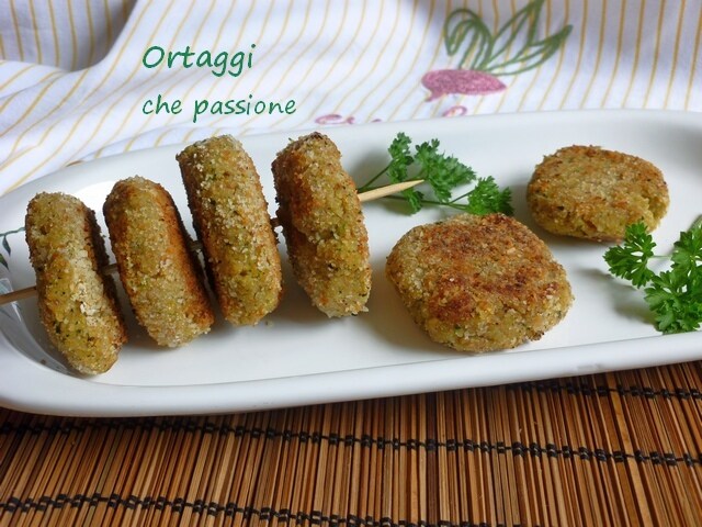 Vegetarian zucchini and bean meatballs cooked in a pan Ortaggi che passione by Sara