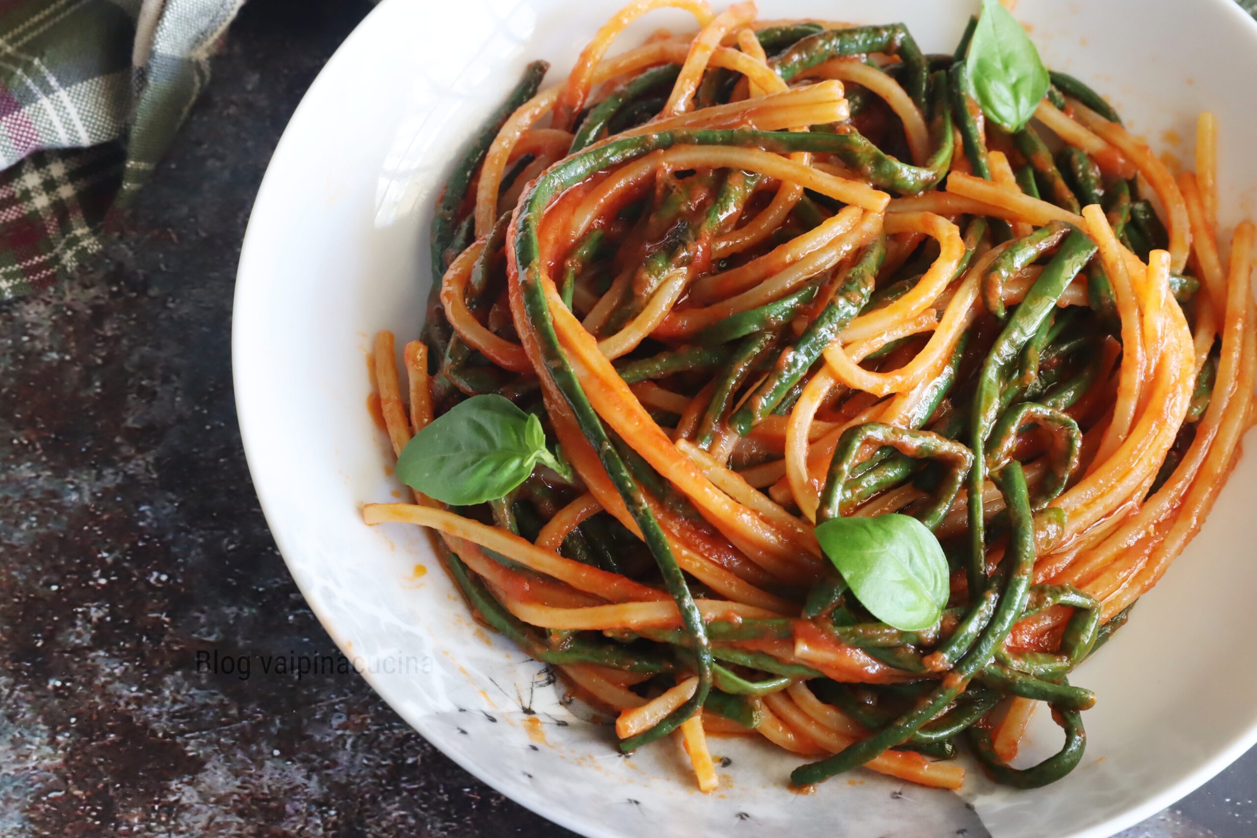 Paesanella Green Beans and Square Spaghetti