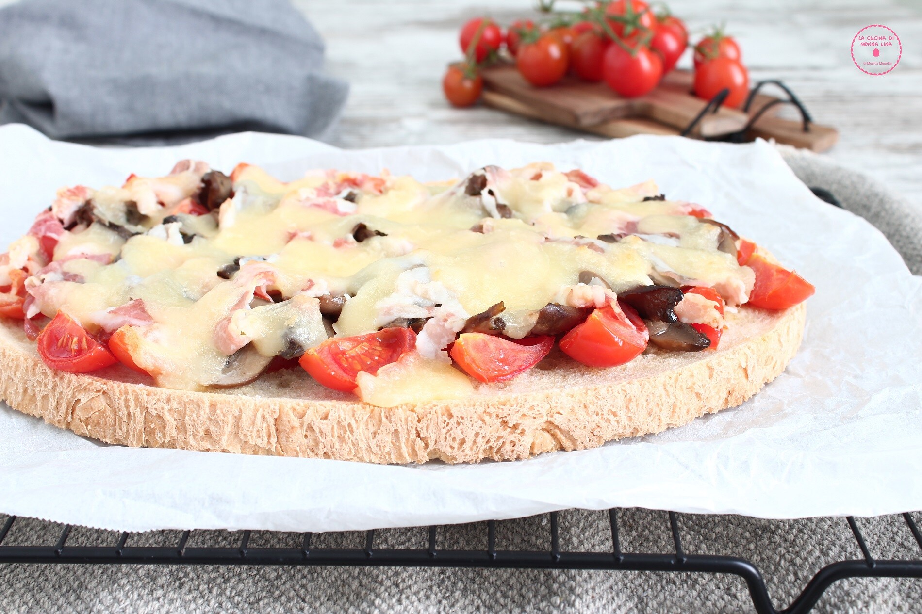Mushroom and Bacon Bruschetta