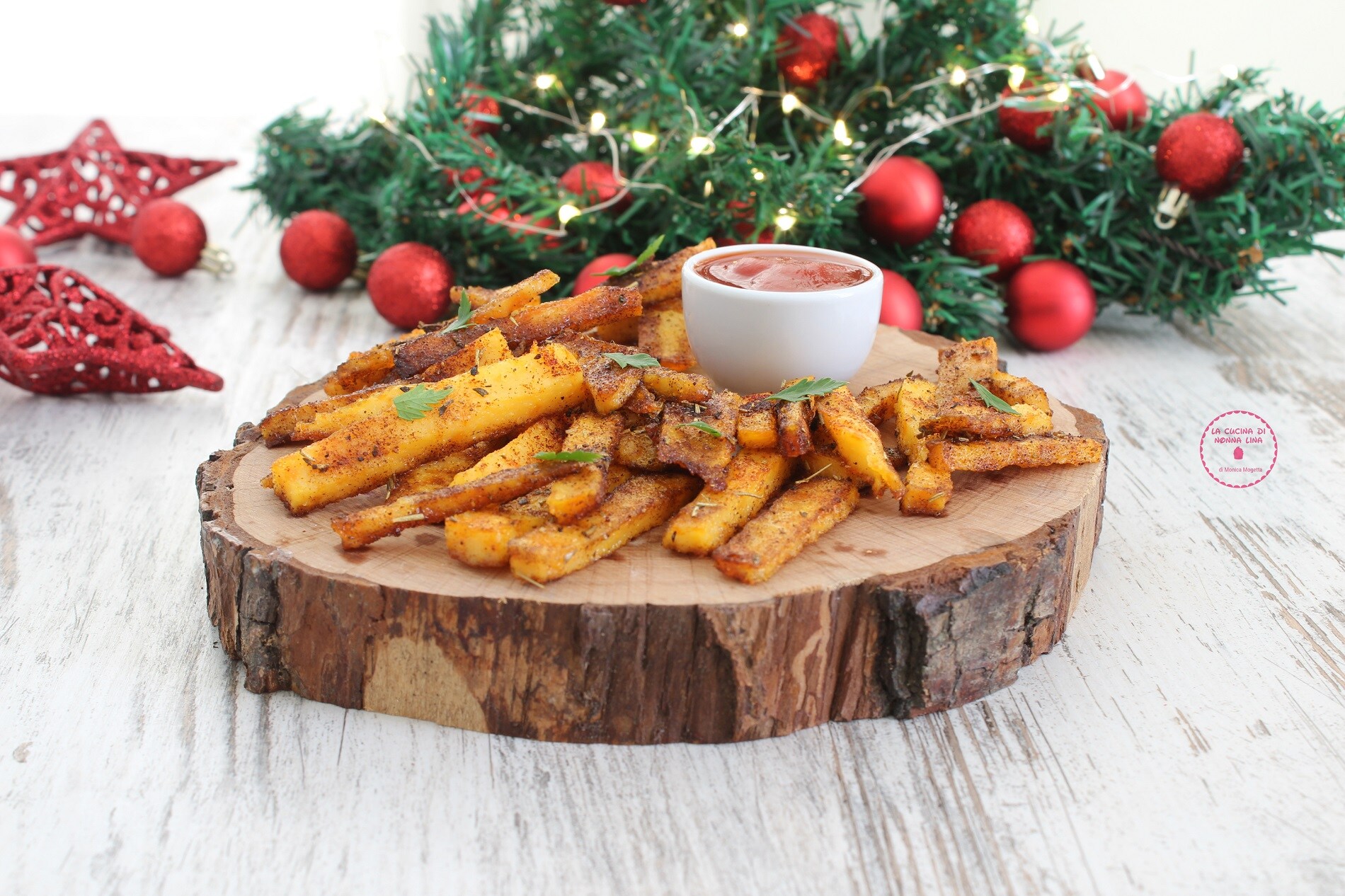 Baked Polenta Sticks with Aromatic Herbs