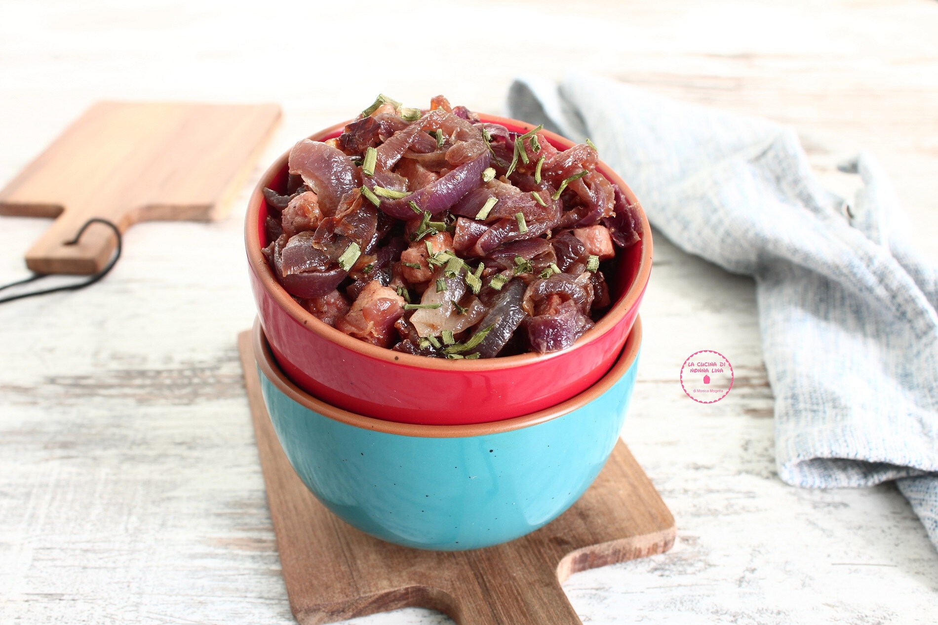 Pan-Fried Onions with Bacon