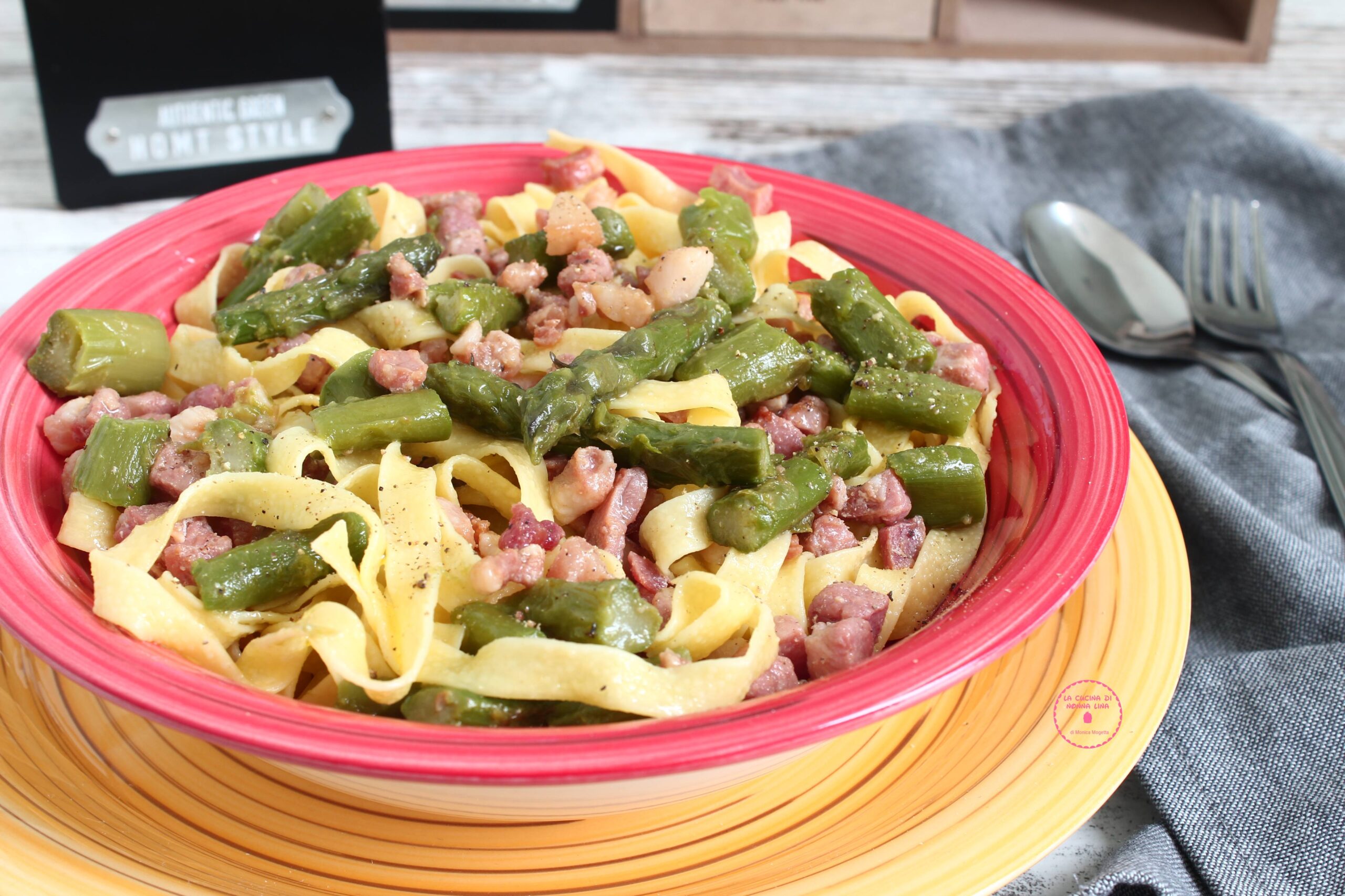 Tagliatelle with Asparagus and Bacon