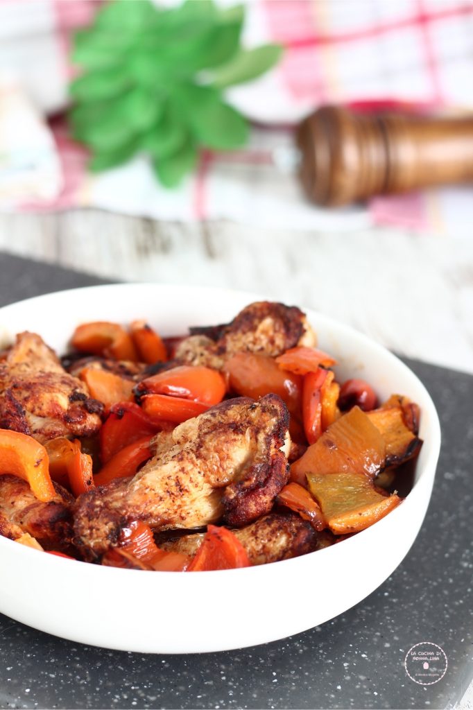 Air Fryer Chicken with Peppers