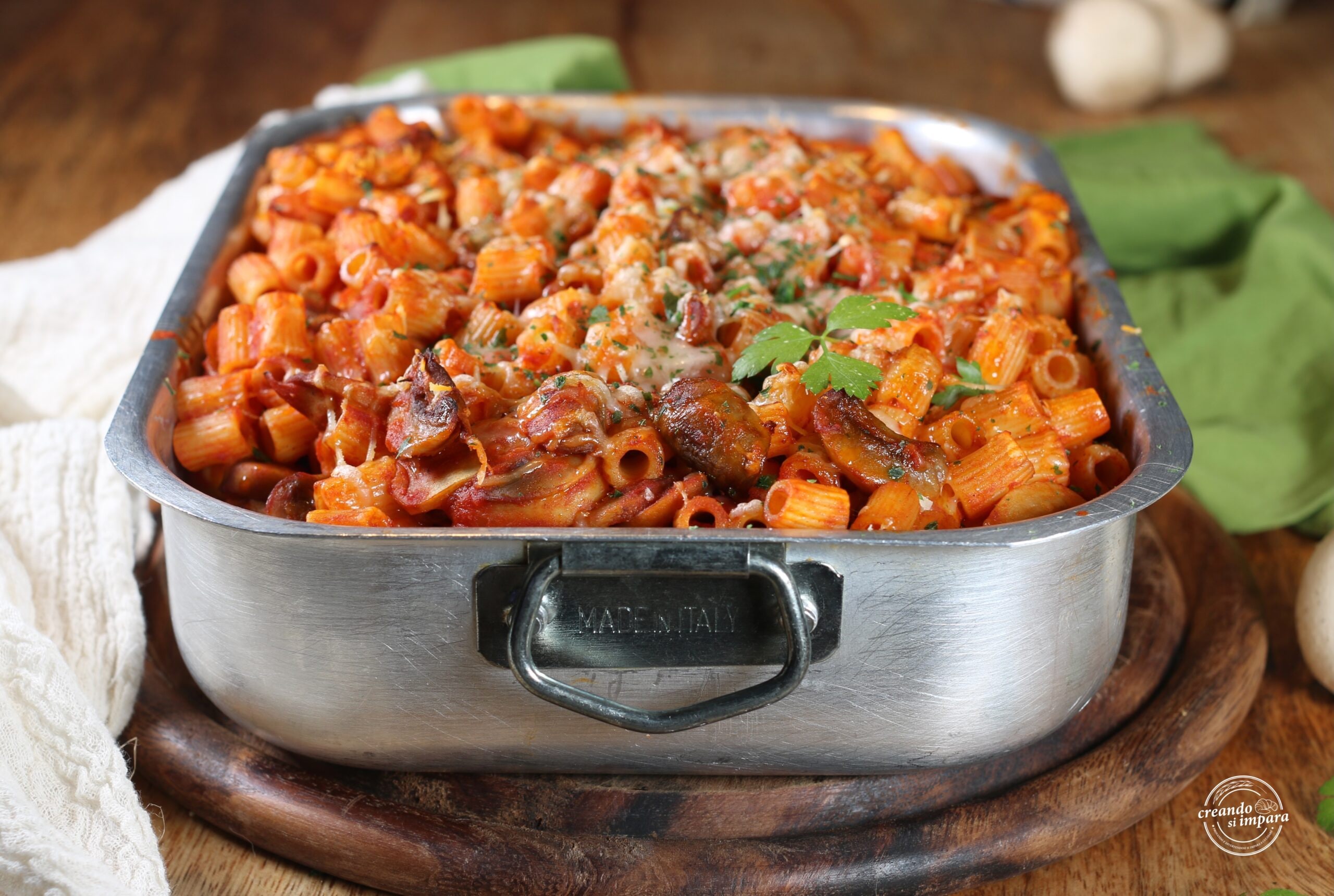Baked Boscaiola Pasta