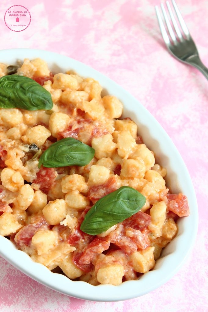 Baked Gnocchi with Tomato and Mozzarella