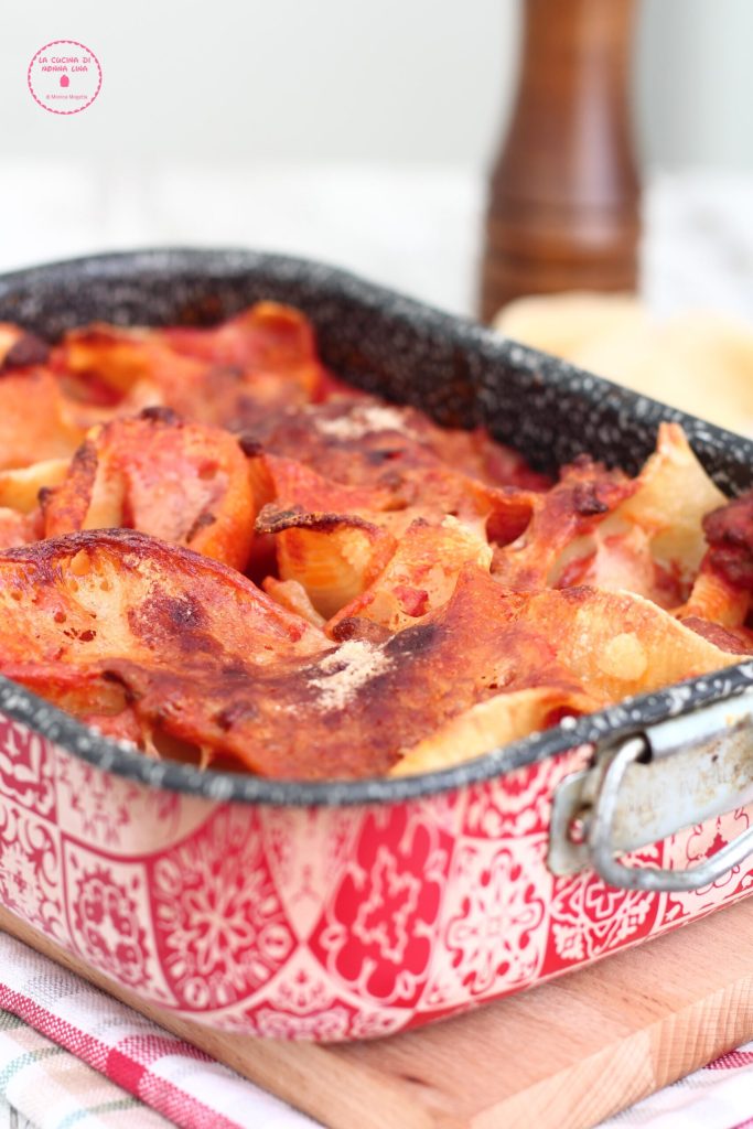 Baked Gratinated Conchiglioni