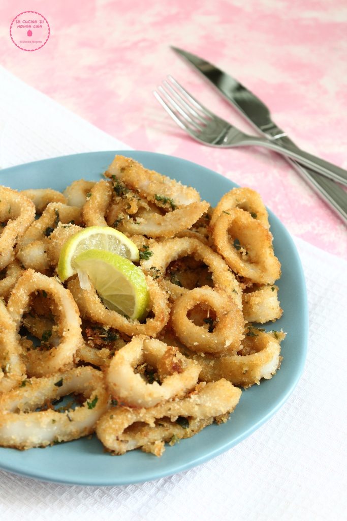 Baked Gratinated Squid Rings | La cucina di nona Lina