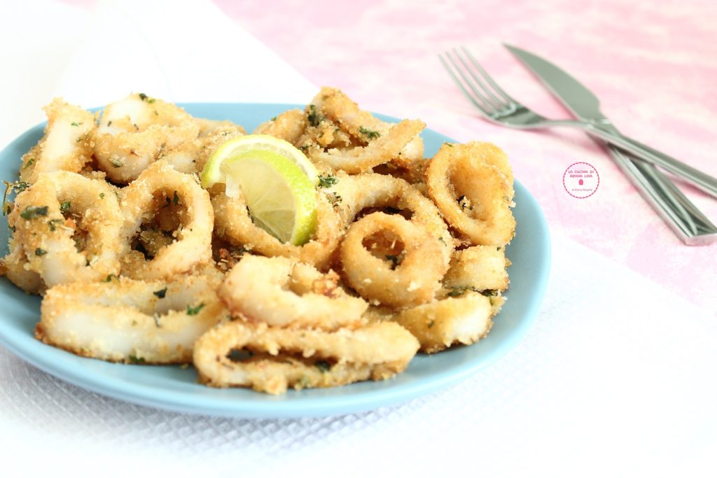 Baked Gratinated Squid Rings | La cucina di nona Lina
