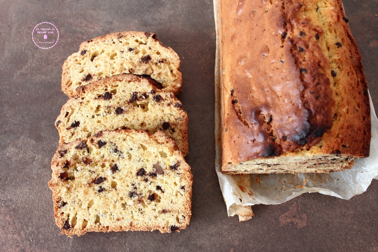 Pound Cake with Walnuts and Chocolate Chips