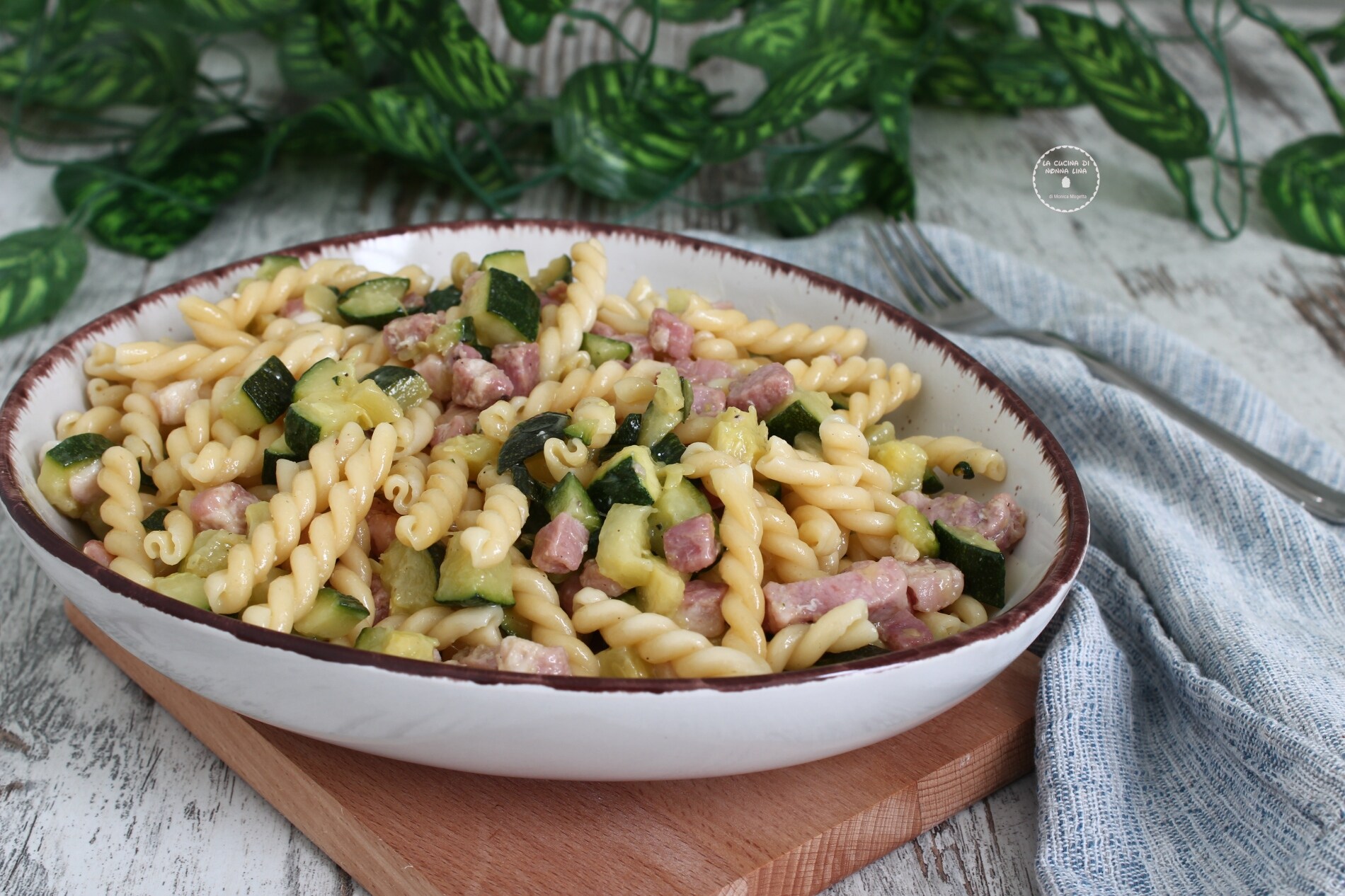 Pasta with Zucchini and Bacon