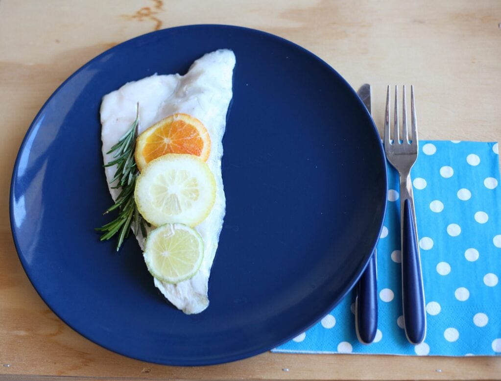 citrus sea bass fillet