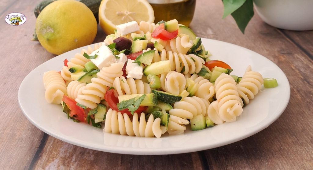 Cold Pasta with Zucchini and Feta