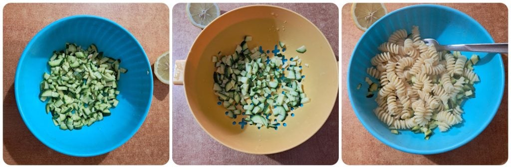 Cold Pasta with Zucchini and Feta