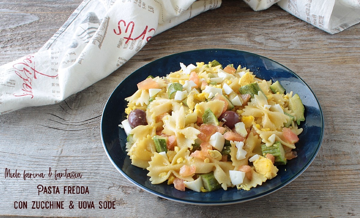 Cold Pasta with Zucchini and Hard-Boiled Eggs