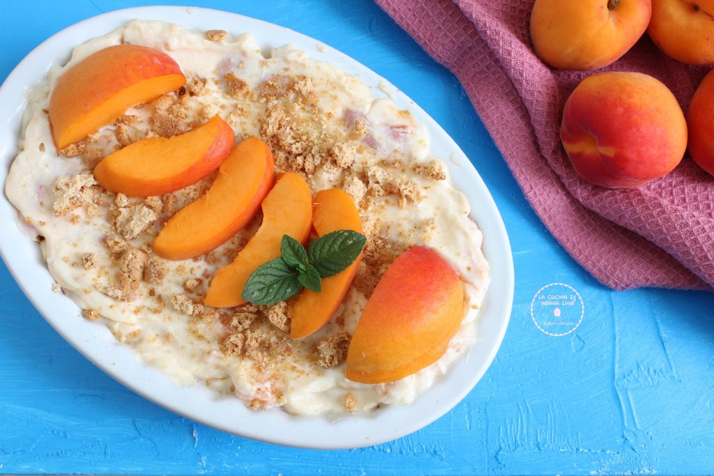 Cream with Apricots and Amaretti | Grandma Lina's Kitchen