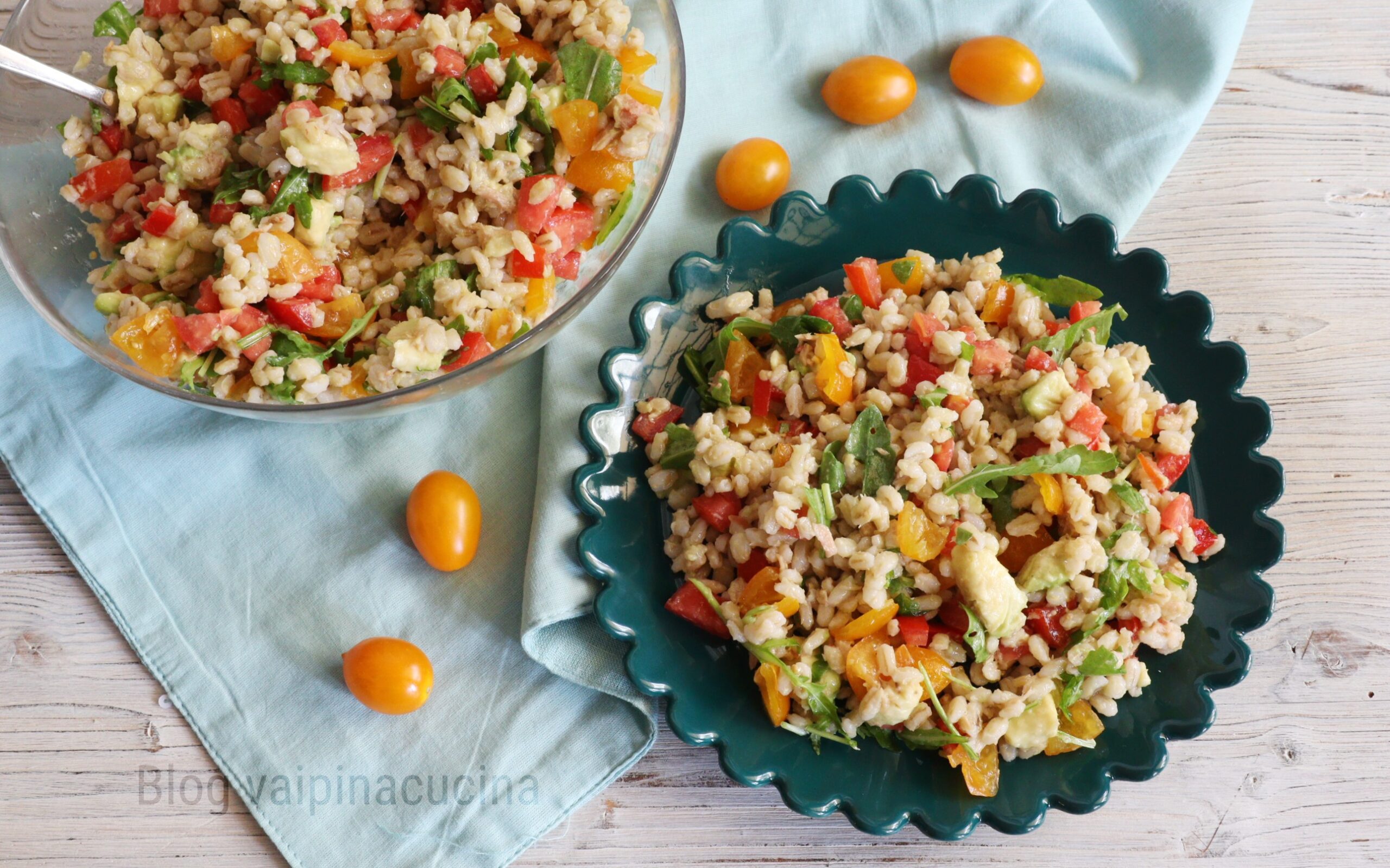 Pearl Barley with Tuna and Avocado