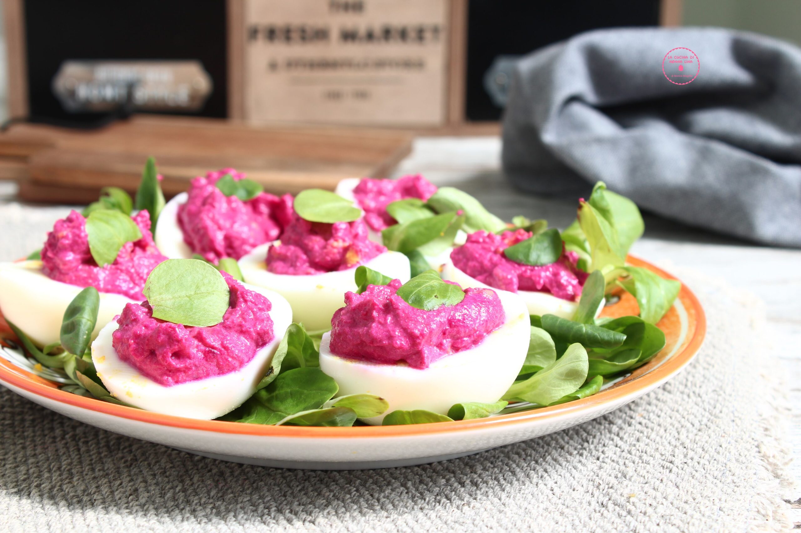 Beet-Stuffed Hard-Boiled Eggs