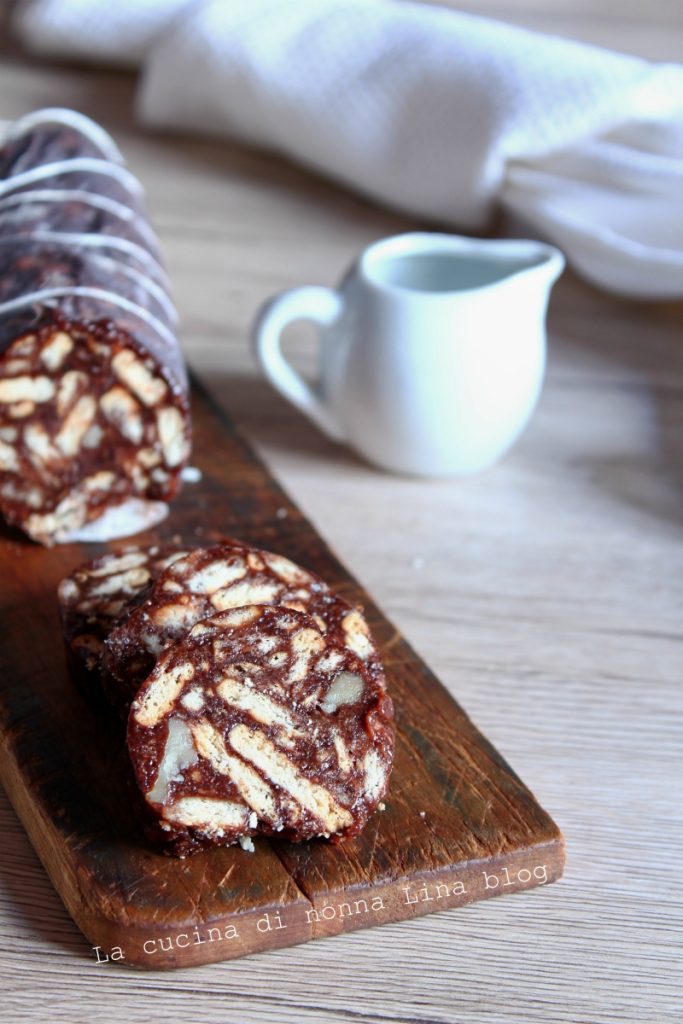 Eggless Chocolate Salami | Grandma Lina's Kitchen