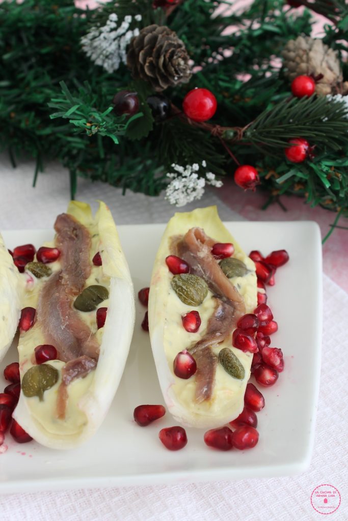 Endive Boats with Anchovies and Capers