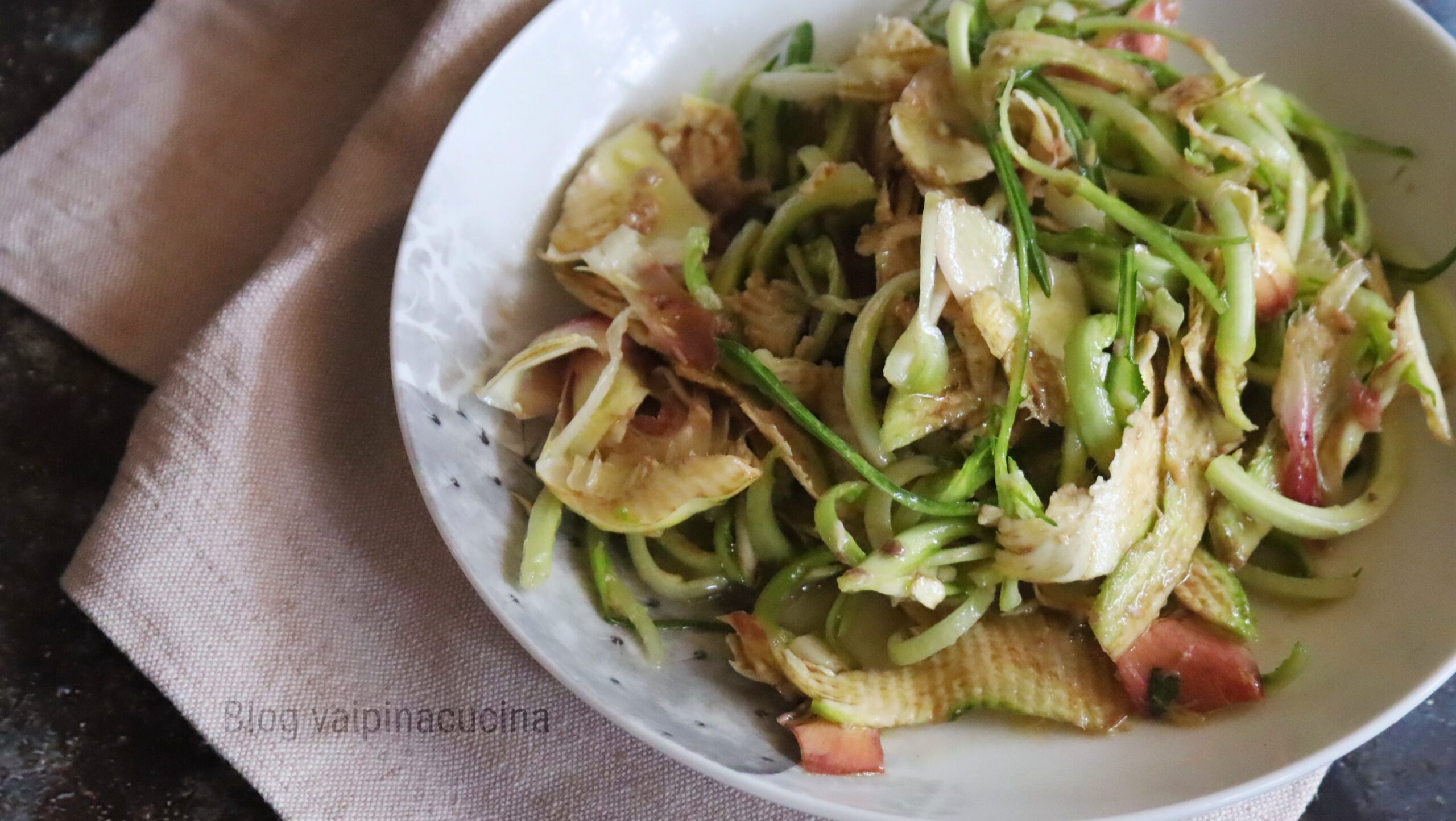 Chicory Shoots and Artichoke Salad