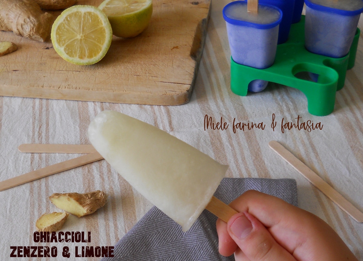 Ginger and Lemon Popsicles