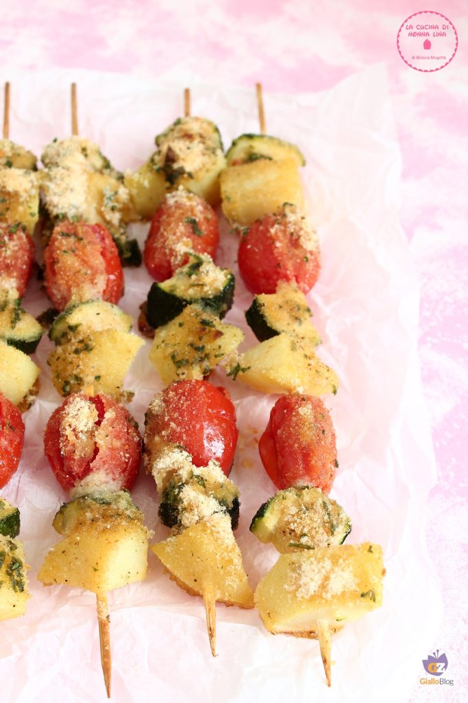 Gratin Vegetable and Potato Skewers | Grandma Lina's Kitchen