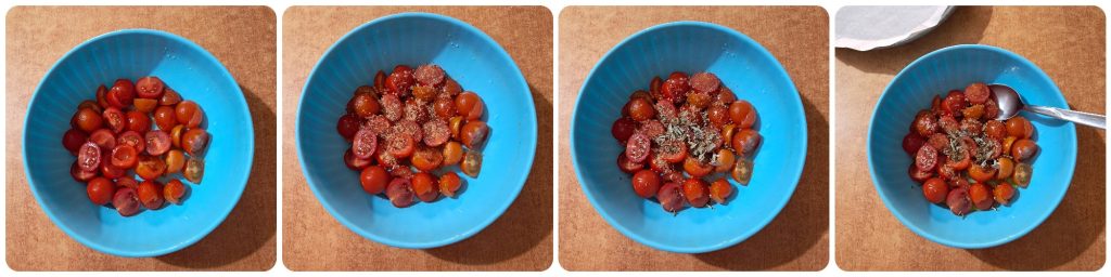 Cherry Tomato and Feta Tarte Tatin