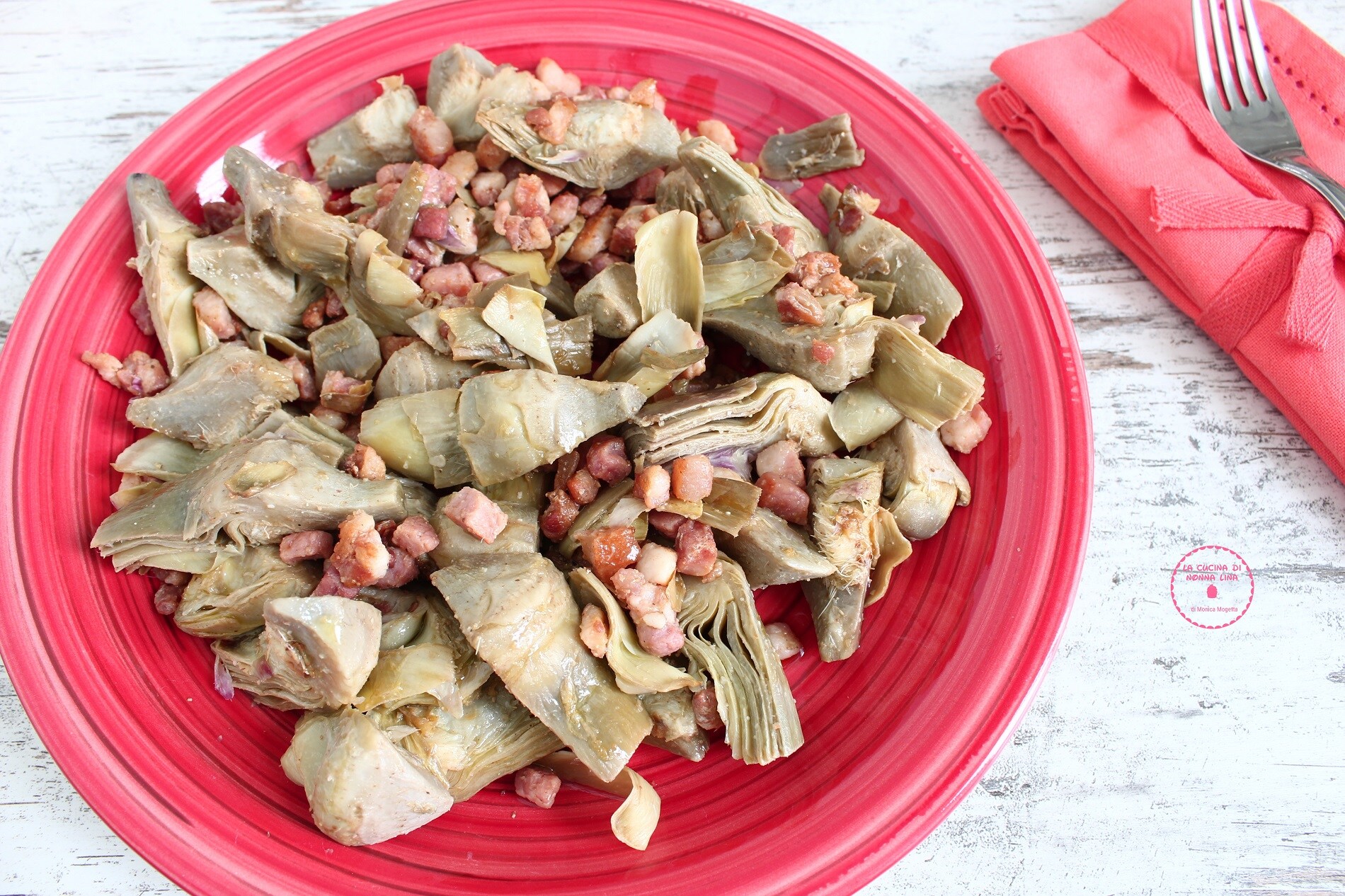Artichokes with Bacon