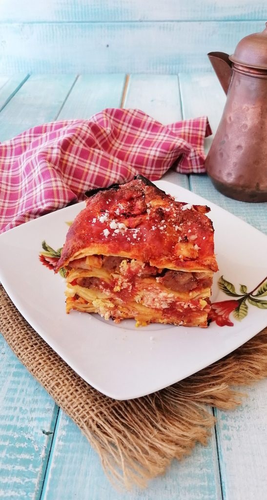 traditional homemade lasagna
