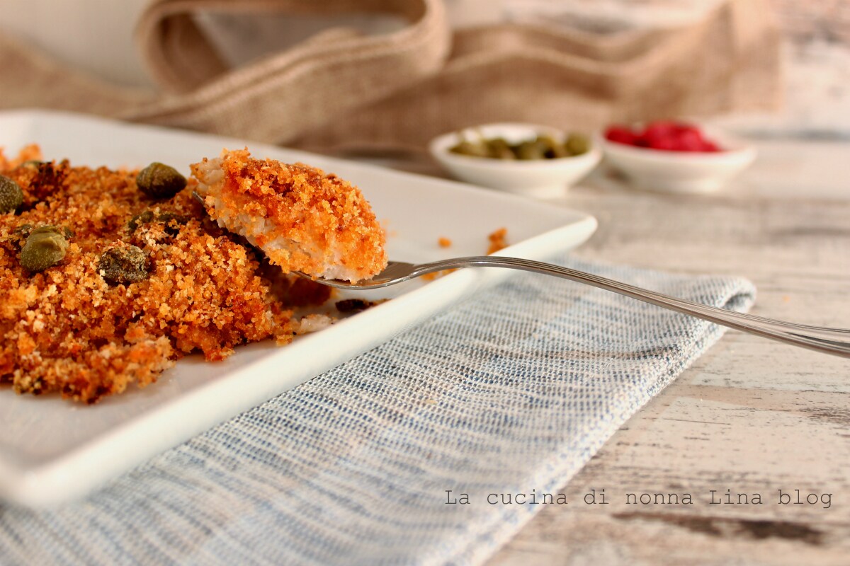 Baked Gratin Plaice with Capers